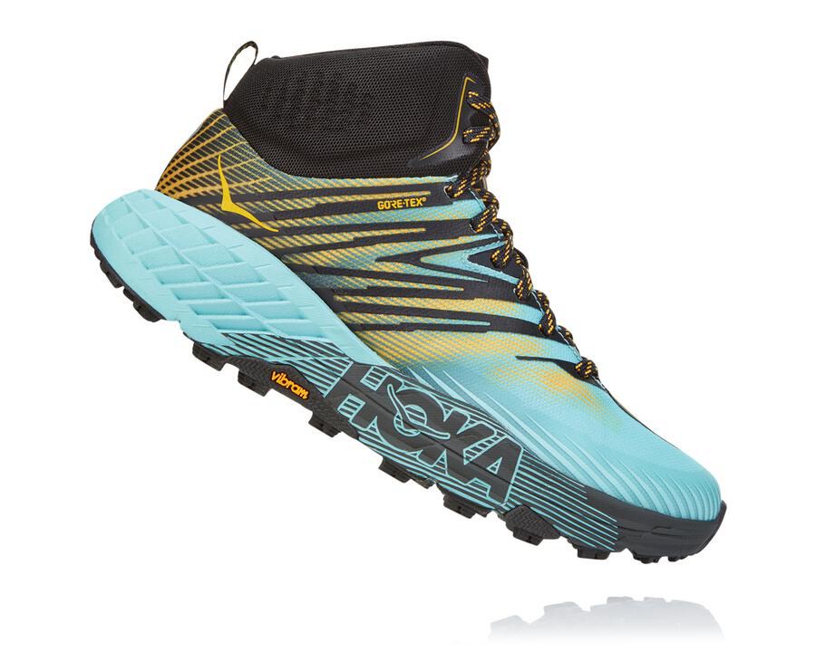 Zapatillas Trail Hoka One One Mujer - Speedgoat Mid Gore-Tex 2 - Azules - UXL793508